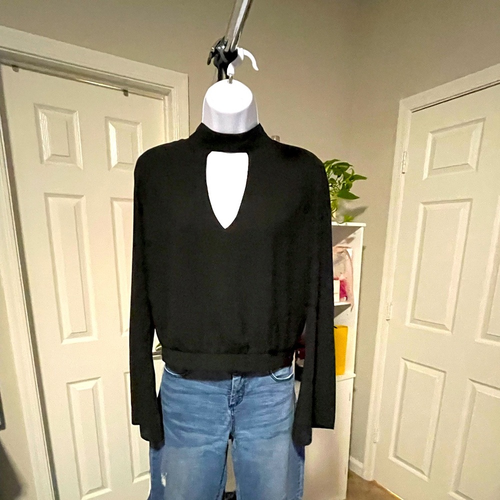 Black Bebe Blouse